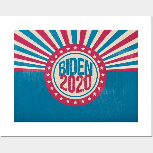 Biden 2020 Retro Political Wall Art by epiclovedesigns